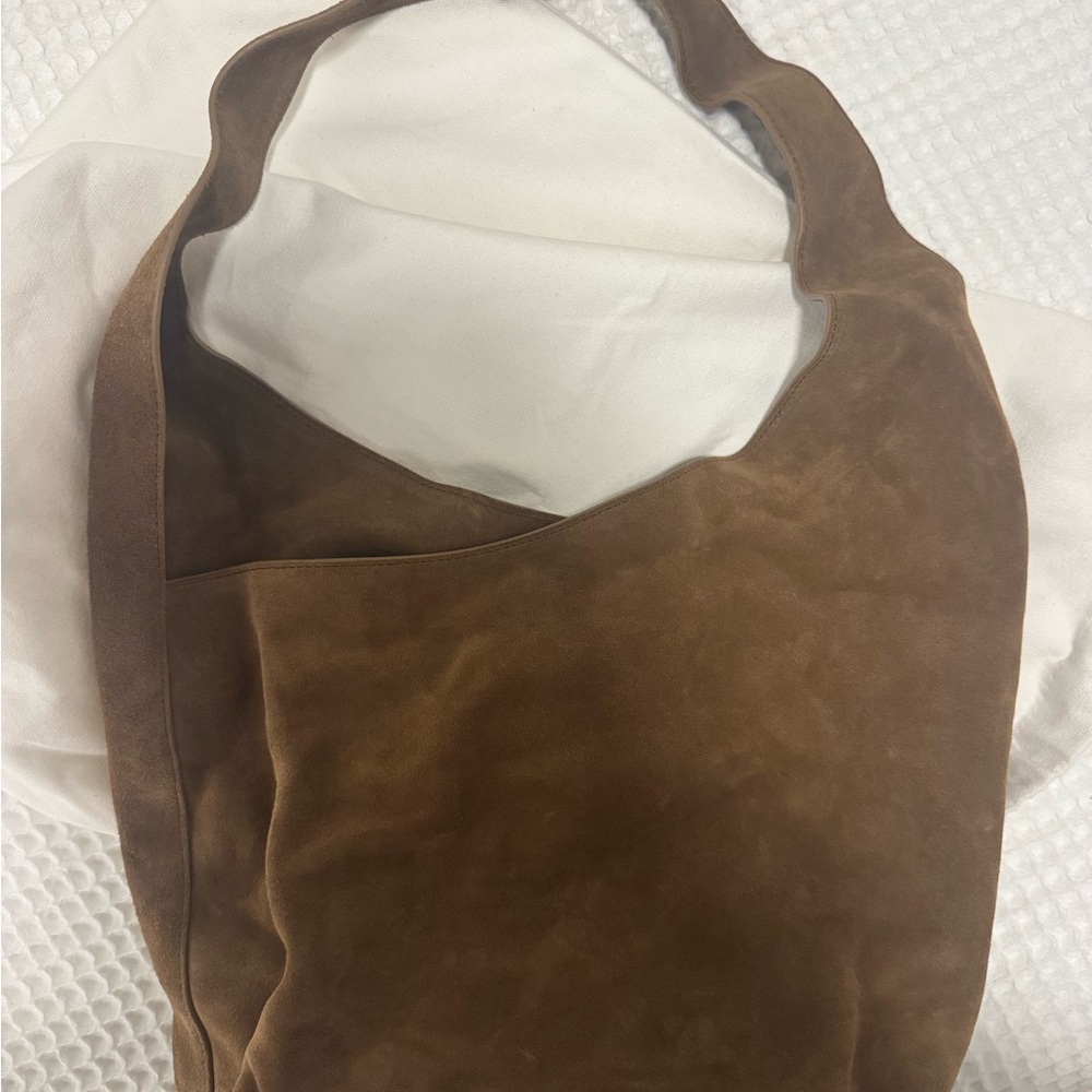 Reformation Brown Suede Shoulder Bag